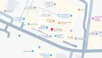 Location of The Executive Centre UB City Concorde Co-Working space in Ashok Nagar, Bangalore - Image 288154